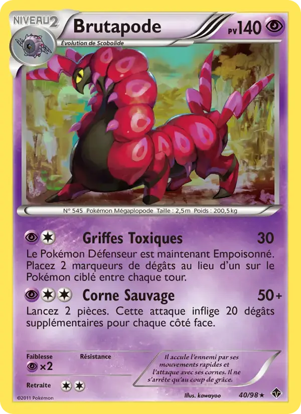 Carte Pokémon Brutapode #40 — Pouvoirs Émergents