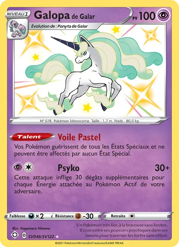 Carte Pokémon Galopa de Galar #SV048 — Destinées Radieuses