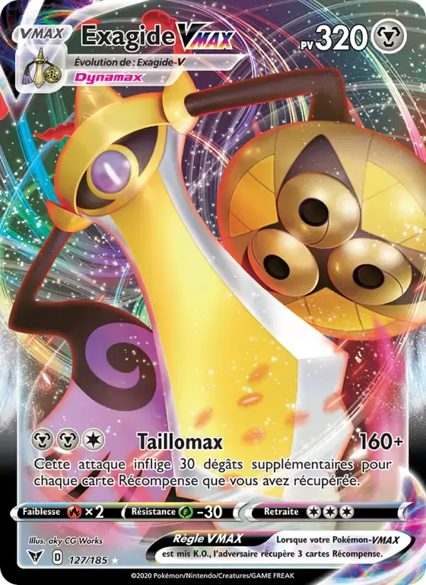 Carte Pokémon Exagide VMAX #127 — Voltage Éclatant