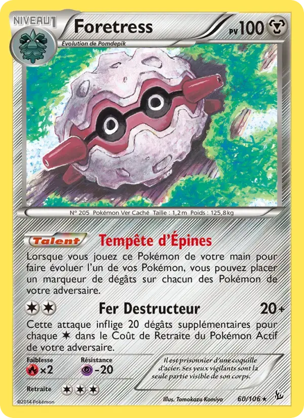Carte Pokémon Foretress #60 — Étincelles