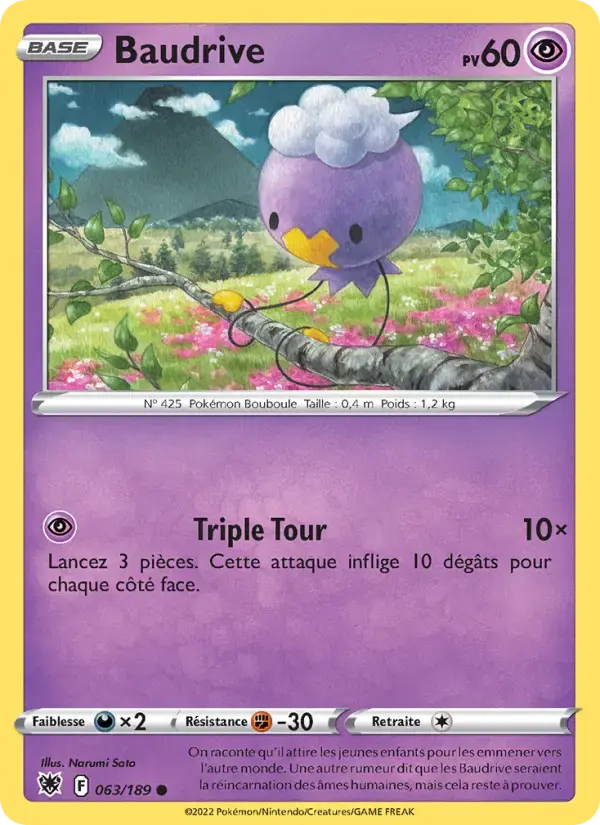 Carte Pokémon Baudrive #063 — Astres Radieux