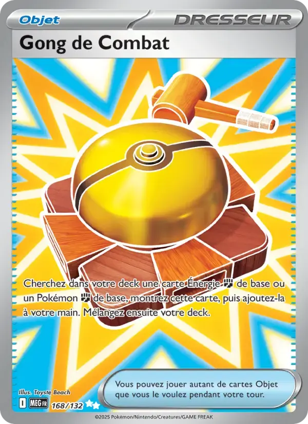Carte Pokémon Gong de Combat #168 — Méga-Évolution