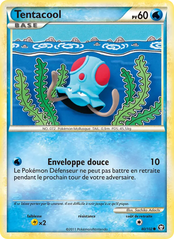 Carte Pokémon Tentacool #80 — Triomphant