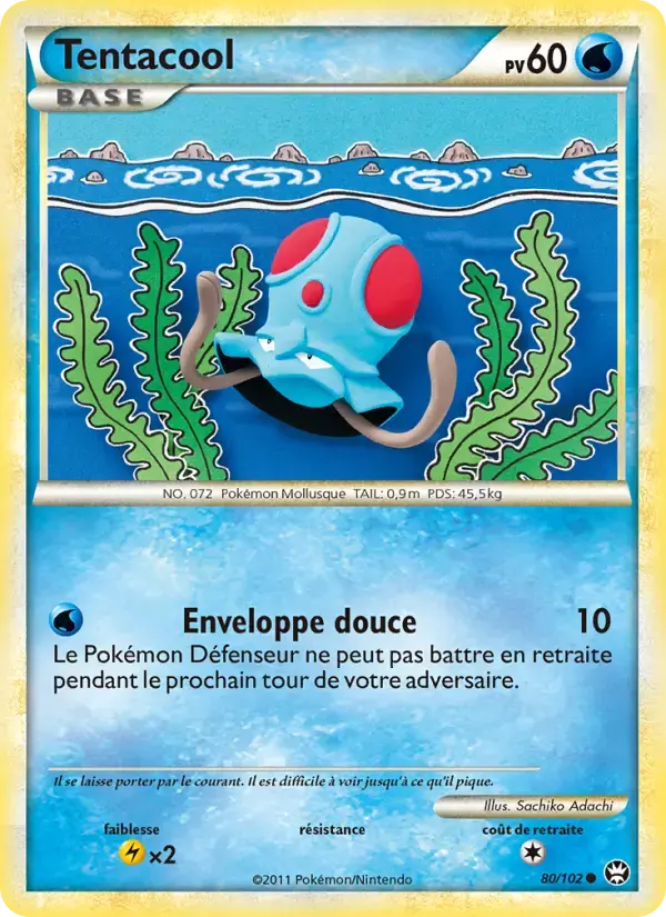 Carte Pokémon Tentacool #80 — Triomphe