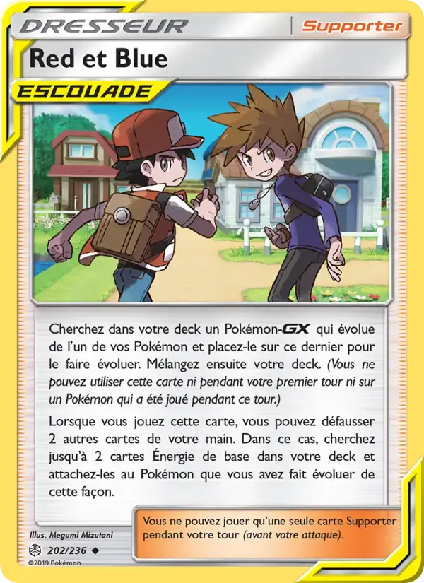 Carte Pokémon Red et Blue #202 — Éclipse Cosmique