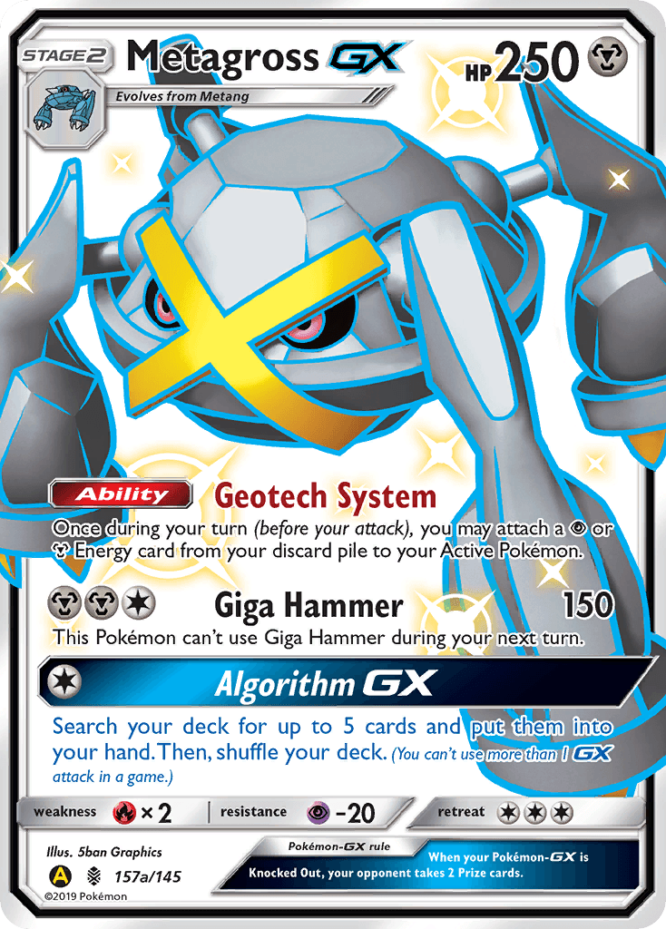 Metagross-GX #157a — Guardians Rising
