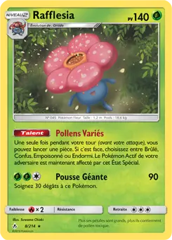 Carte Pokémon Rafflesia #8 — Alliance Infaillible