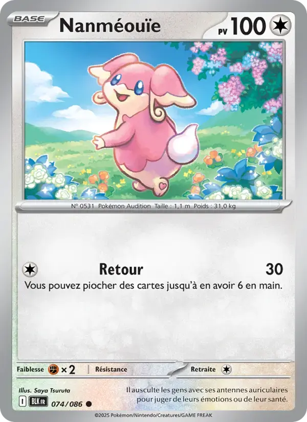 Carte Pokémon Nanméouïe #074 — Foudre Noire