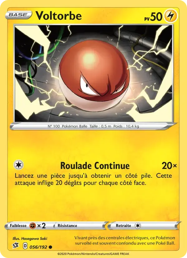 Carte Pokémon Voltorbe #56 — Clash des Rebelles