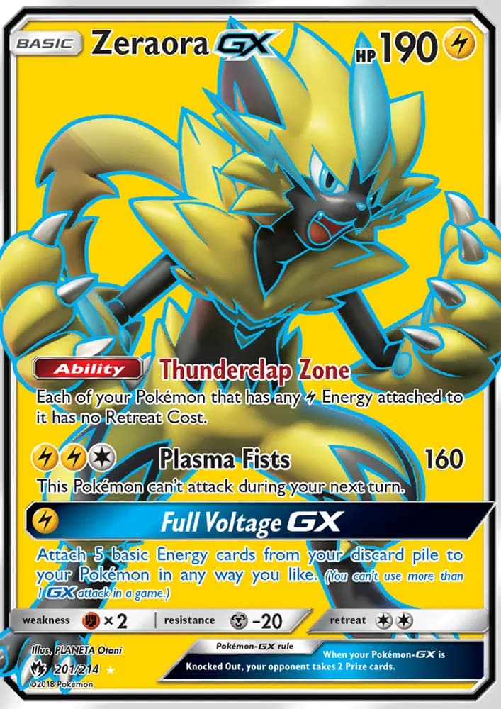 Zeraora GX #201 — Lost Thunder