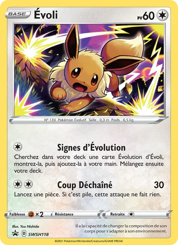 Carte Pokémon Évoli #SWSH118 — Promos Épée et Bouclier