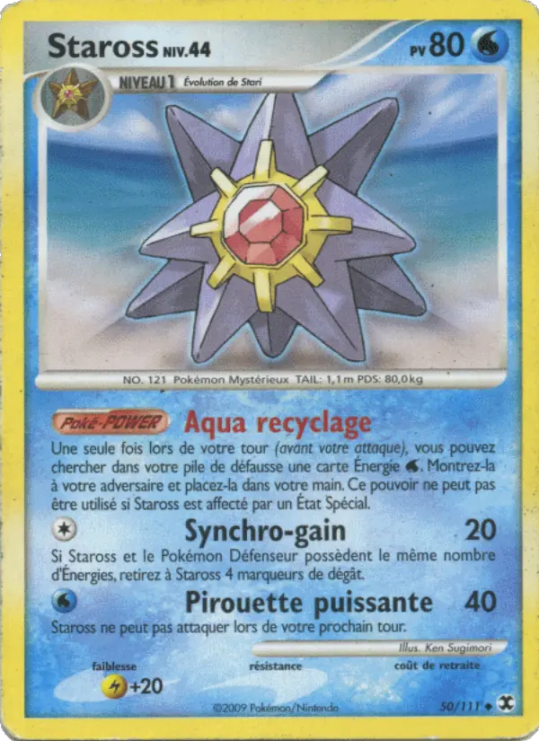 Carte Pokémon Staross Niv. 44 #50 — Rivaux Émergeants