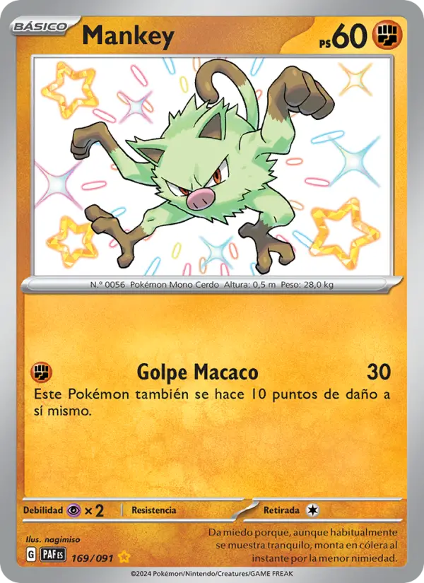 Carte Pokémon Férosinge #169 — Destinées de Paldea