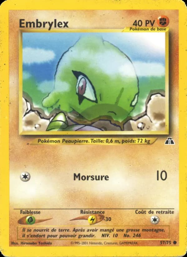 Carte Pokémon Embrylex #57 — Neo Discovery