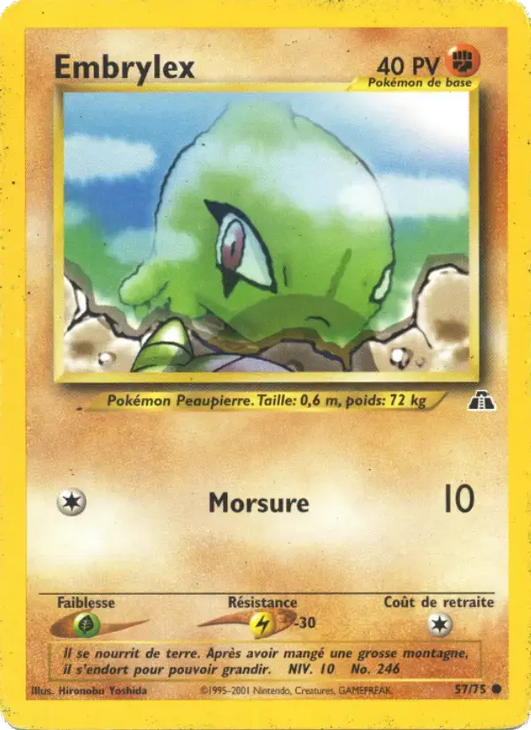 Carte Pokémon Embrylex #57 — Neo Discovery