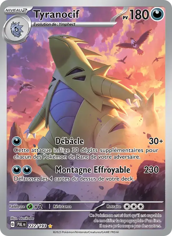 Carte Pokémon Tyranocif #222 — Évolutions à Paldea