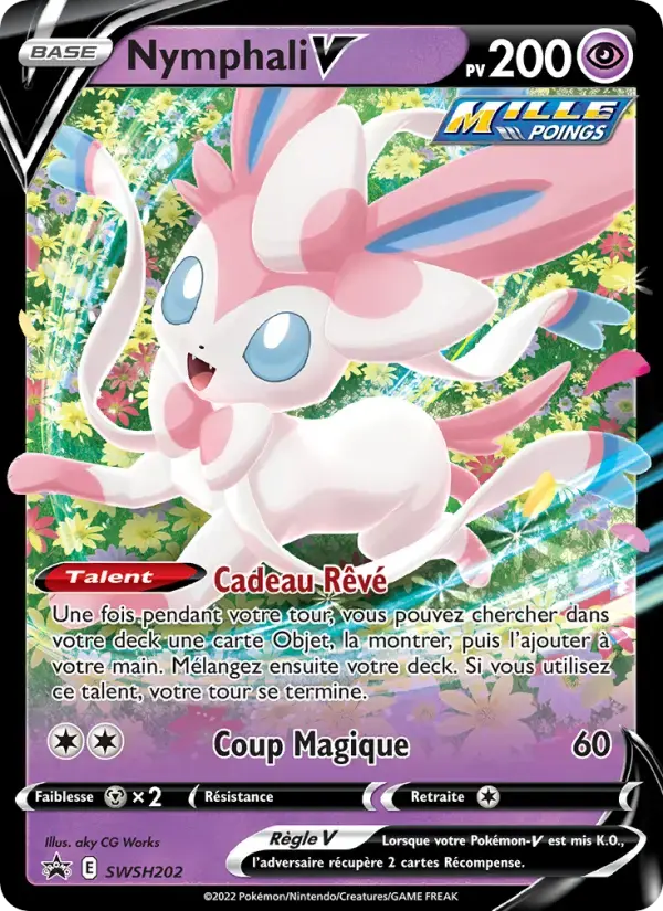 Carte Pokémon Nymphali V #SWSH202 — Promos Épée et Bouclier