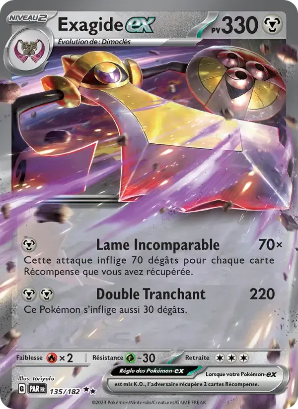 Carte Pokémon Exagide-ex #135 — Faille Paradoxe