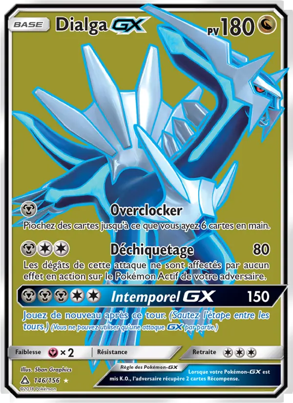 Carte Pokémon Dialga GX #146 — Ultra-Prisme