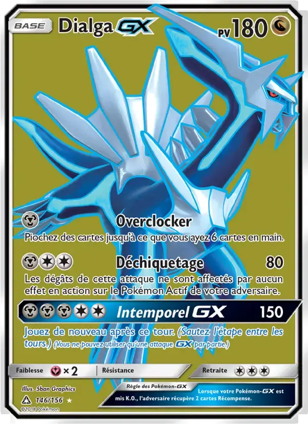 Carte Pokémon Dialga GX #146 — Ultra-Prisme