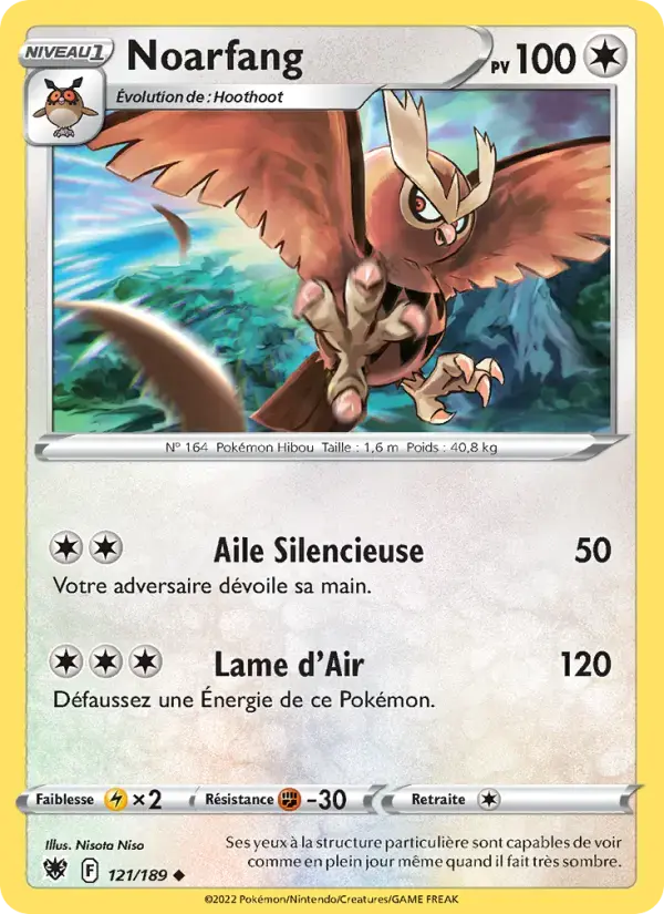 Carte Pokémon Noarfang #121 — Astres Radieux