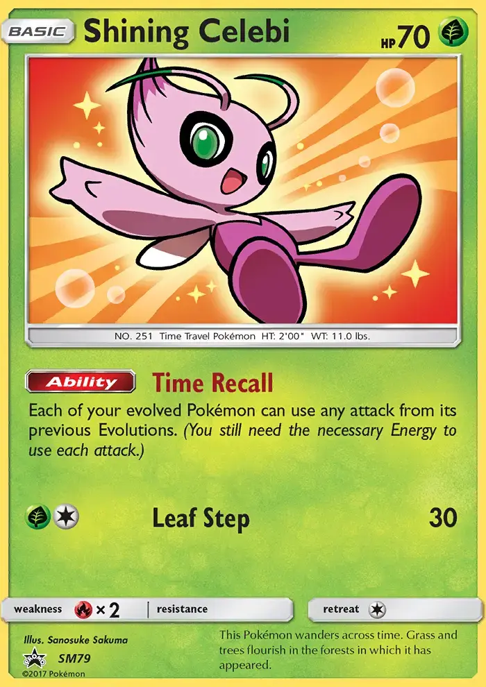 Shining Celebi #SM79 — Sun & Moon Promos