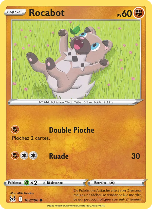 Carte Pokémon Rocabot #109 — Origine Perdue