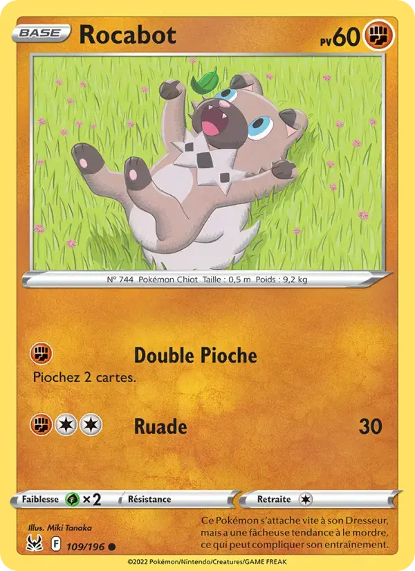Carte Pokémon Rocabot #109 — Origine Perdue
