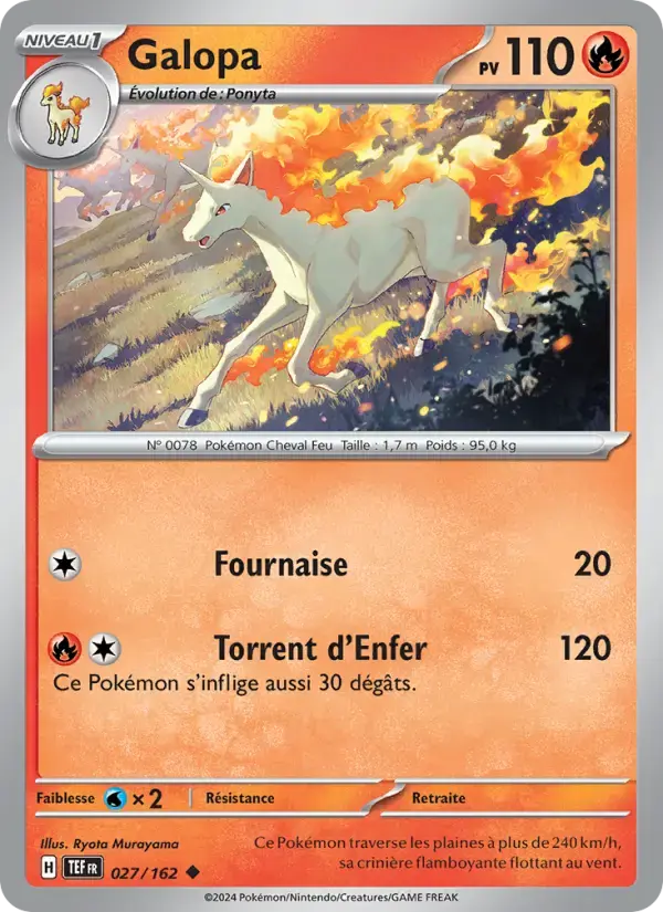 Carte Pokémon Galopa #027 — Forces Temporelles