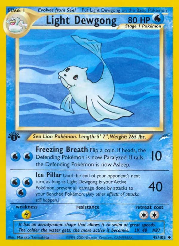 Light Dewgong #45 — Neo Destiny