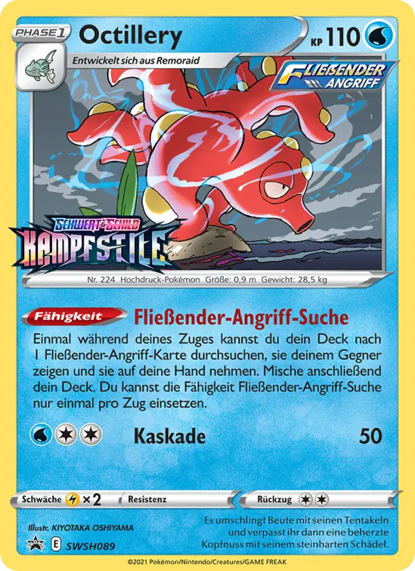 Carte Pokémon Octillery #SWSH089 — Promos Épée et Bouclier