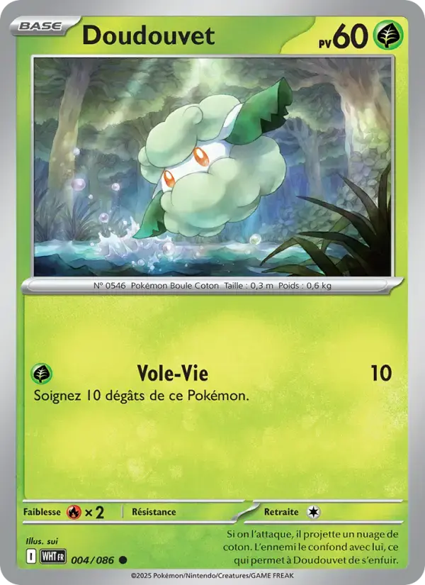 Carte Pokémon Doudouvet #004 — Flamme Blanche