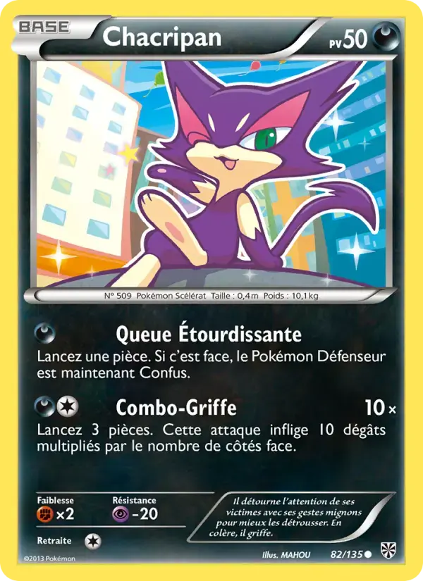 Carte Pokémon Chacripan #82 — Tempête Plasma