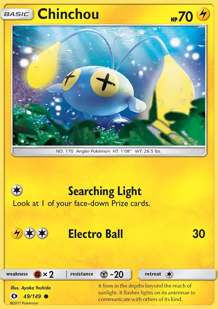 Chinchou #49 — Sun & Moon
