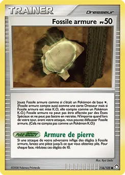 Carte Pokémon Fossile armure #116 — Trésors Mystérieux