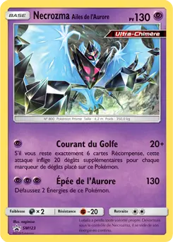 Carte Pokémon Necrozma Ailes de l’Aurore #SM123 — Promos Soleil et Lune