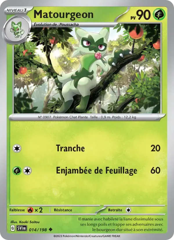 Carte Pokémon Matourgeon #014 — Écarlate et Violet