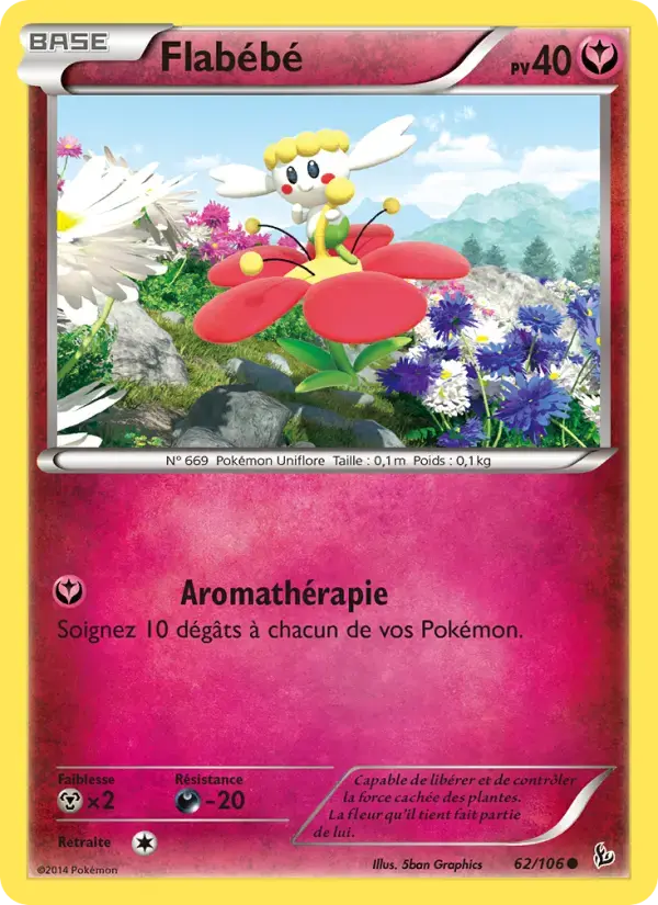 Carte Pokémon Flabébé #62 — Étincelles