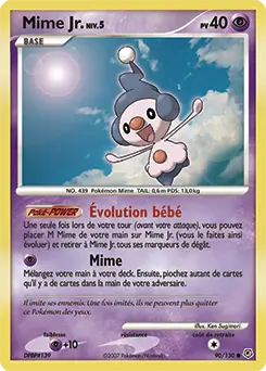 Carte Pokémon Mime Jr. #90 — Diamant et Perle