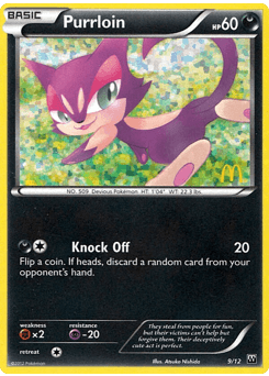 Carte Pokémon Chacripan #9 — 2012 Promo McDonald's