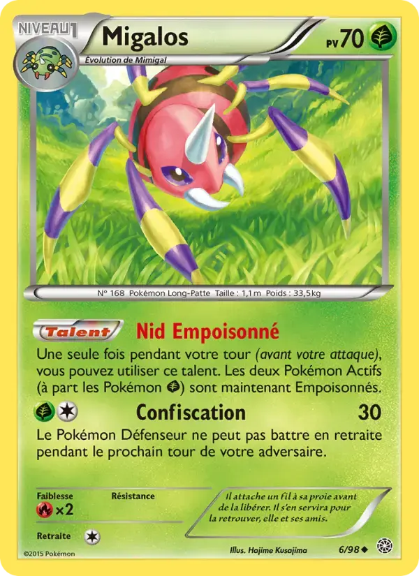 Carte Pokémon Migalos #6 — Origines Antiques