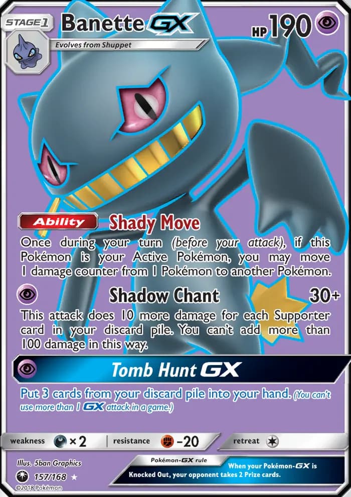 Banette GX #157 — Celestial Storm
