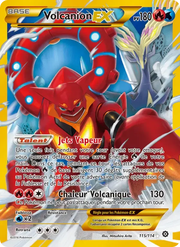 Carte Pokémon Volcanion EX #115 — Offensive Vapeur