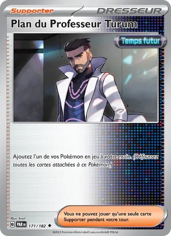 Carte Pokémon Plan du Professeur Turum #171 — Faille Paradoxe