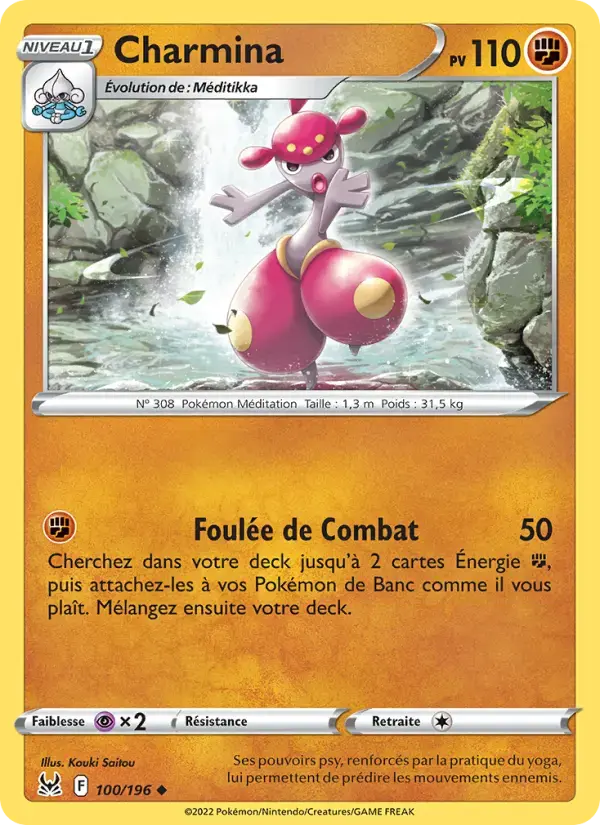 Carte Pokémon Charmina #100 — Origine Perdue