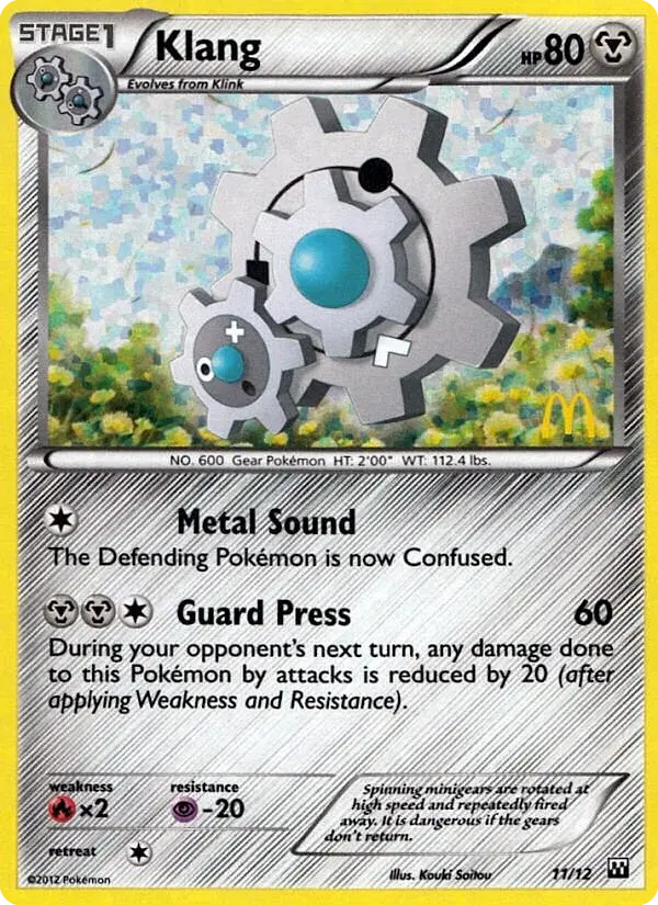 Carte Pokémon Clic #11 — 2012 Promo McDonald's