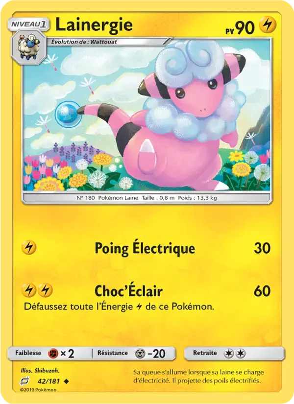 Carte Pokémon Lainergie #42 — Duo de Choc