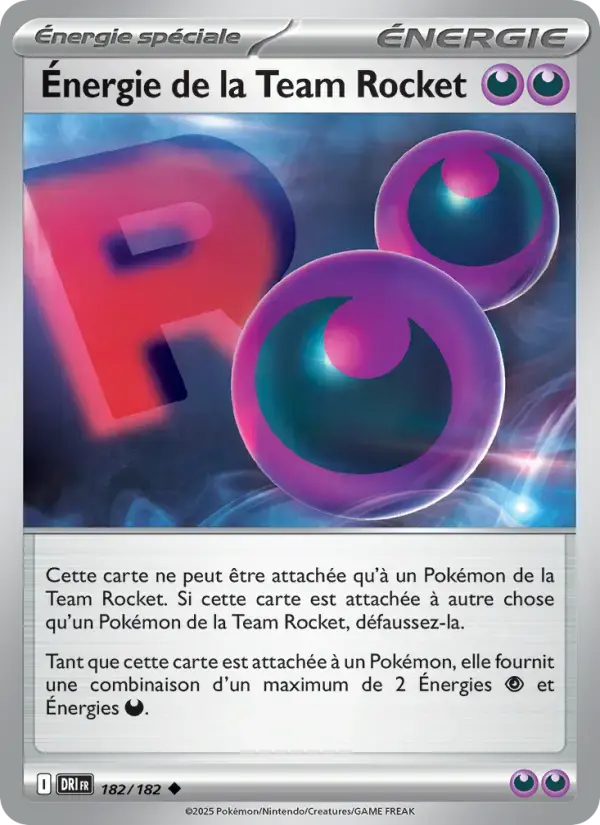 Carte Pokémon Énergie de la Team Rocket #182 — Rivalités Destinées