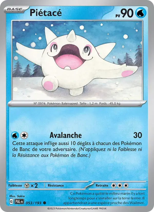 Carte Pokémon Piétacé #053 — Évolutions à Paldea