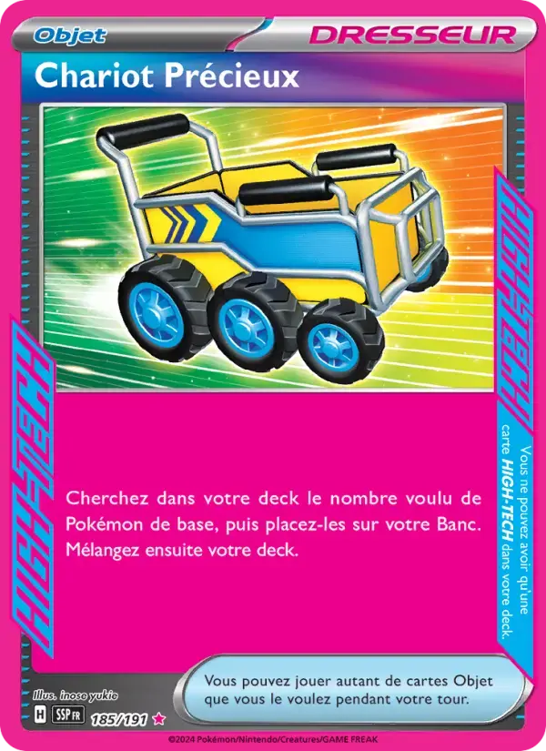 Carte Pokémon Chariot Précieux #185 — Étincelles Déferlantes